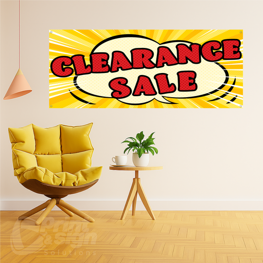 Clearance SALE - Vinyl Banner