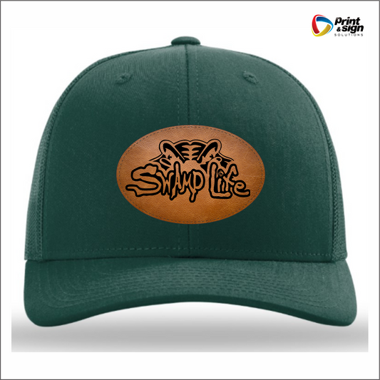 GATEWOOD SWAMP RICHARDSON 112 TRUCKER HAT SNAPBACK WITH LEATHER PATCH