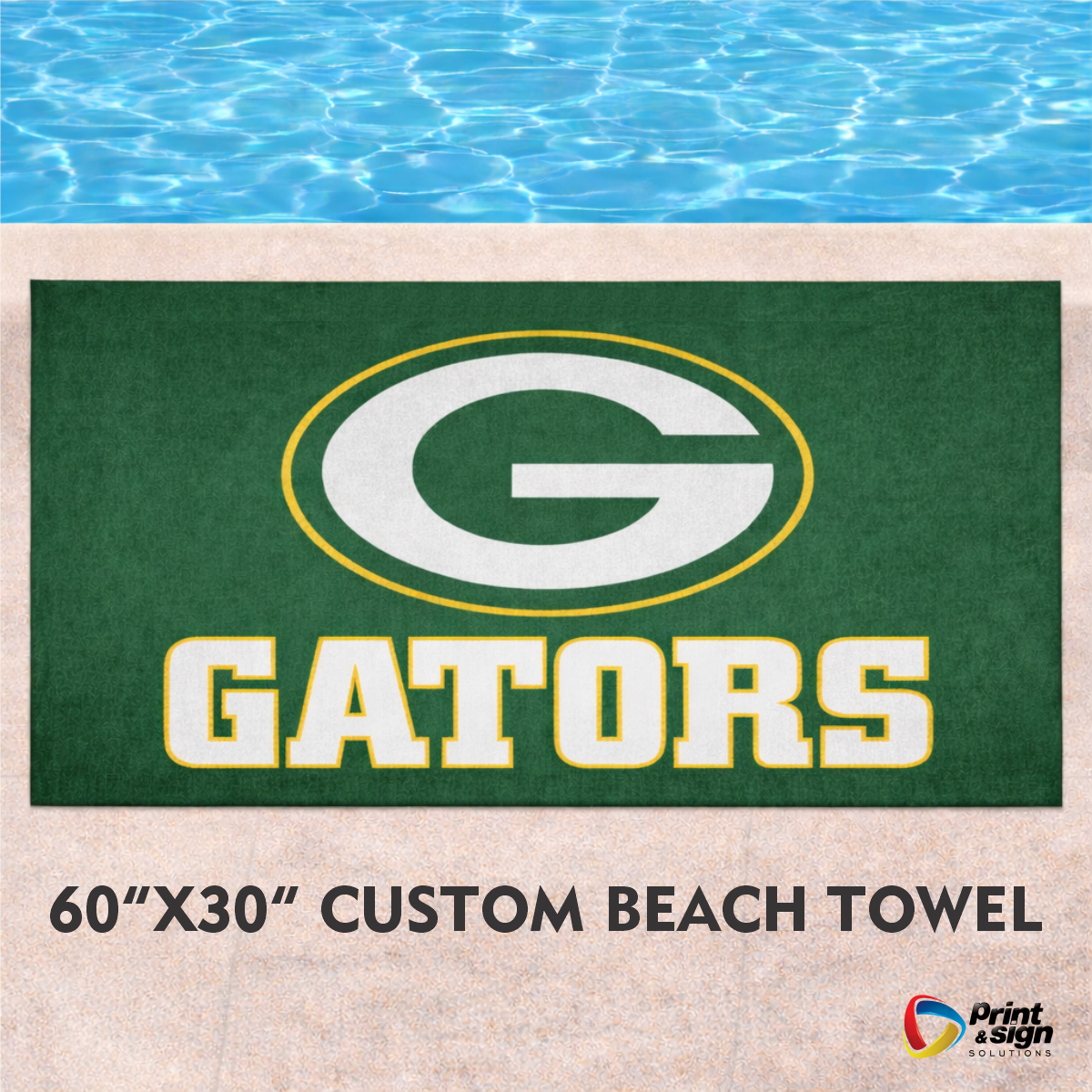 Gatewood Gators | 60”X30” CUSTOM BEACH TOWEL