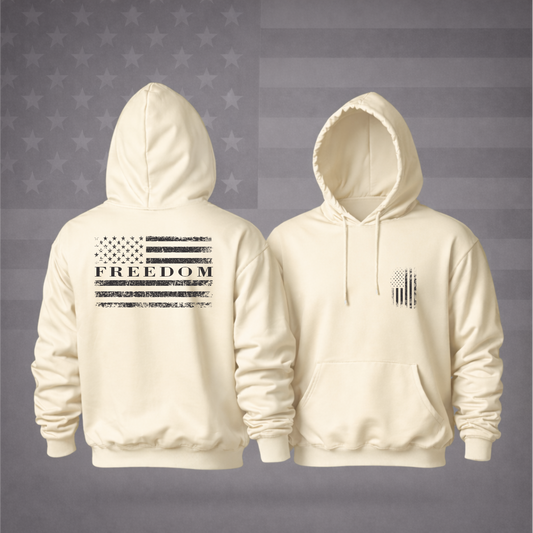 Freedom Patriotic Hooded Sweatshirt Patriotic Hoodie