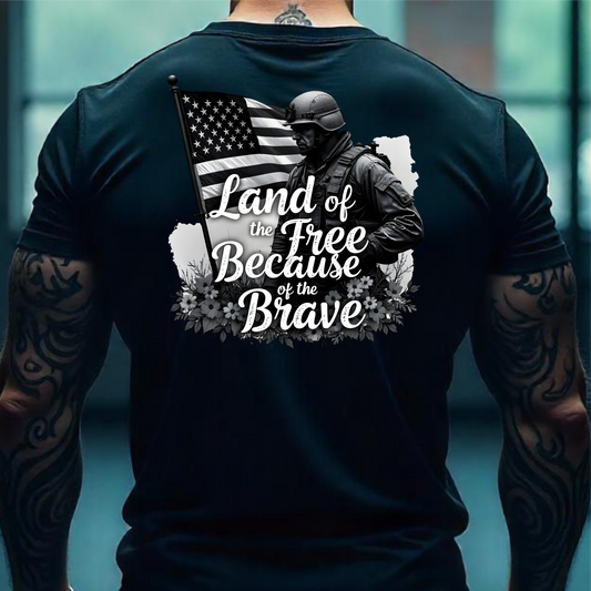 us Land of the Free Because of the Brave | Digital File Direct Download Ready to Print PNG PDF High Definition
