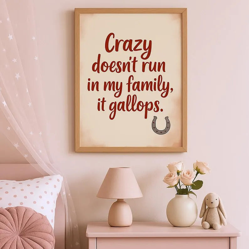 Cowgirl Nursery Digital File Ready to Print High Definition PDF PNG File Format