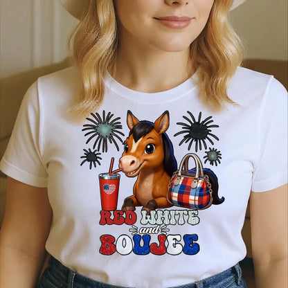 Cute Patriotic Horse Digital File Direct Download Ready to Print PNG High Definition