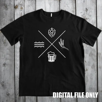 Beer Lovers Digital File Ready to Print High Definition PDF PNG File Format (Copy)