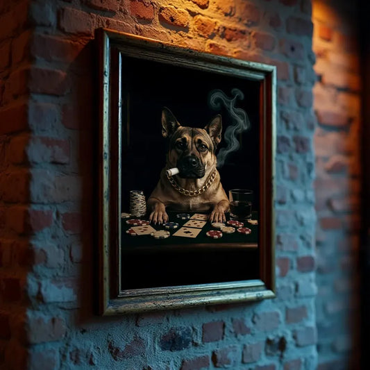 Dogs playing poker Digital File Ready to Print High Definition PDF PNG File Format