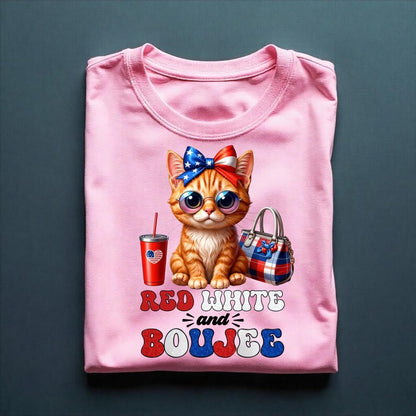 Cute patriotic cat Digital File Direct Download Ready to Print PNG High Definition