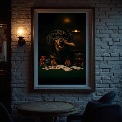 Dogs playing poker Digital File Ready to Print High Definition PDF PNG File Format