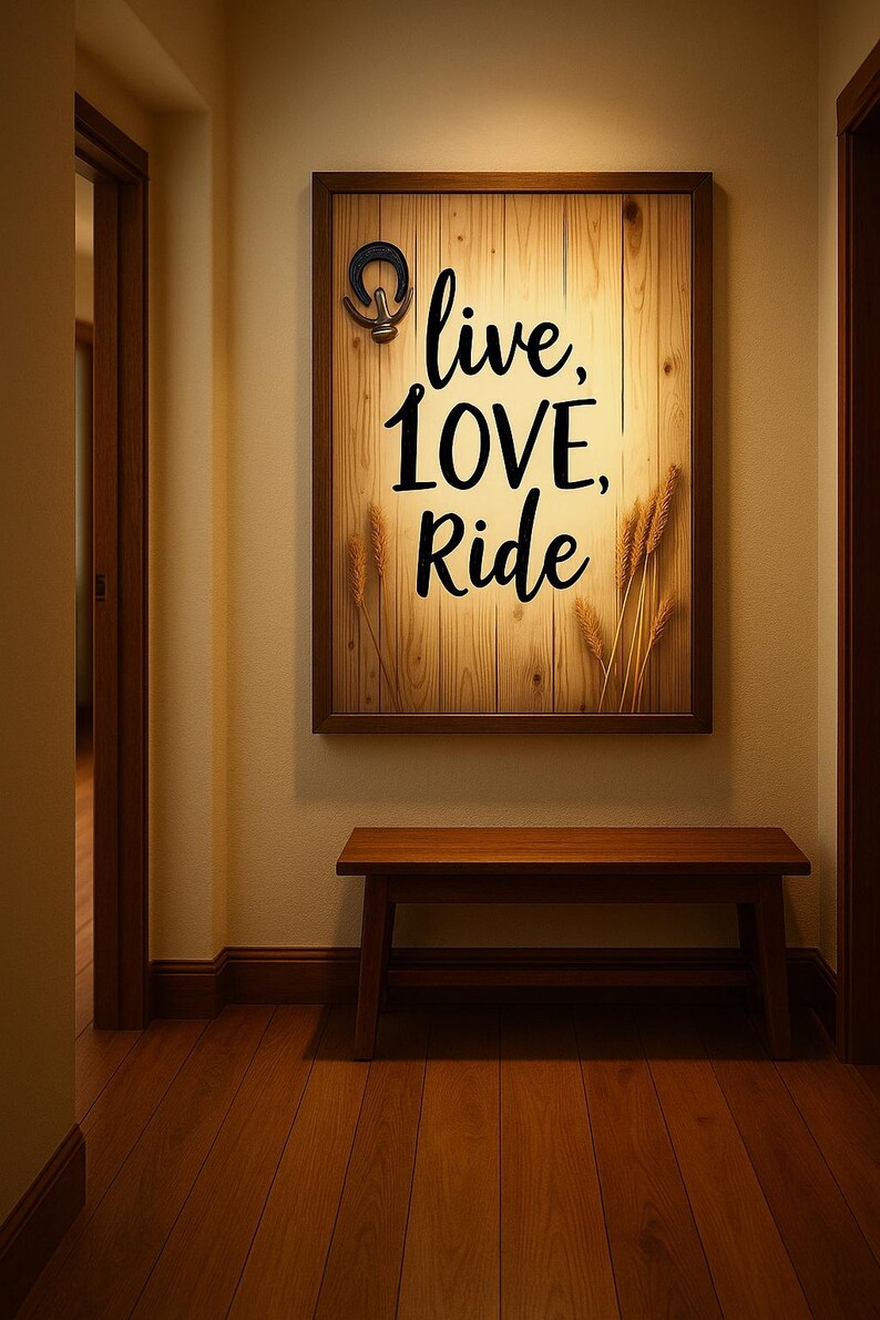 Live Love Ride Poster Digital File Ready to Print High Definition PDF PNG File Format