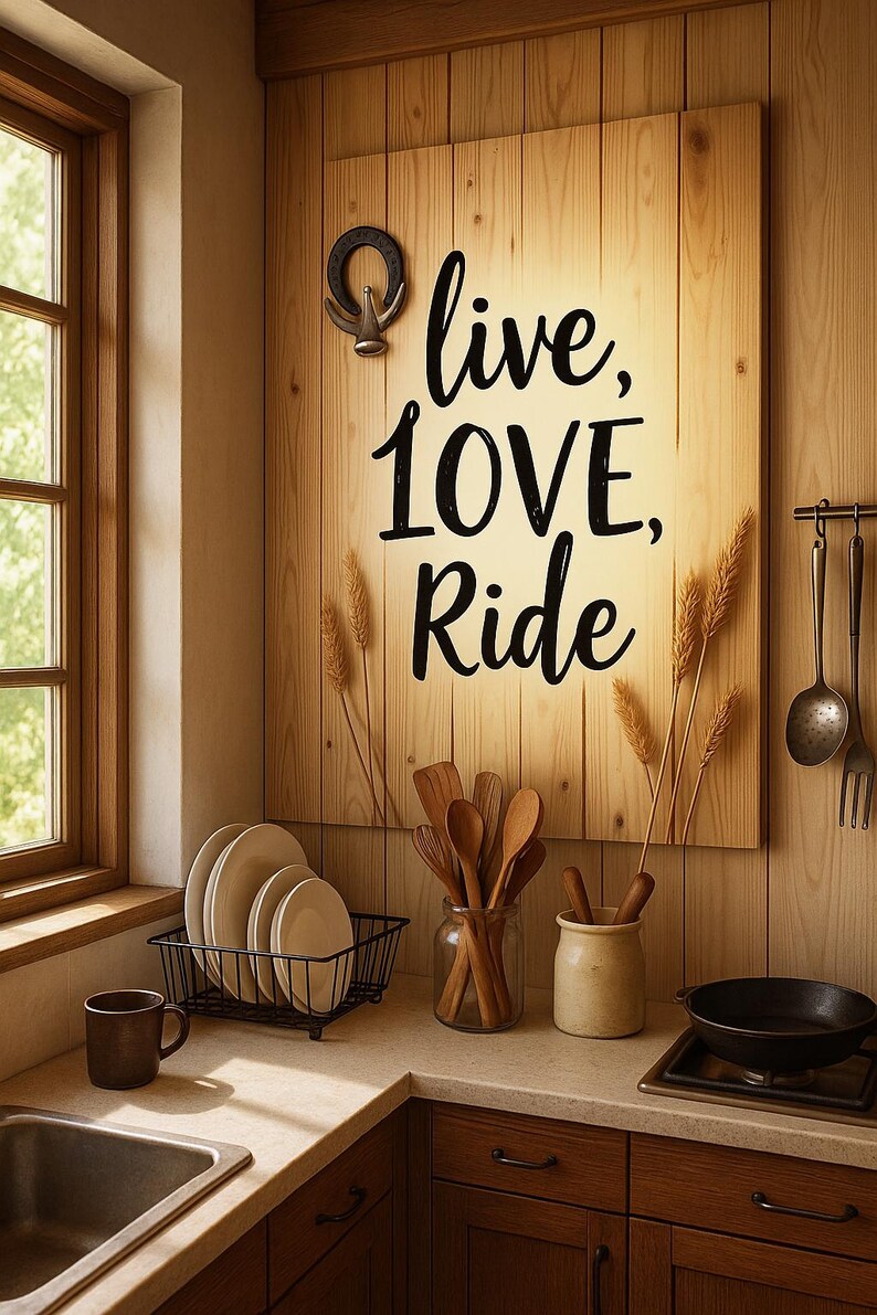 Live Love Ride Poster Digital File Ready to Print High Definition PDF PNG File Format