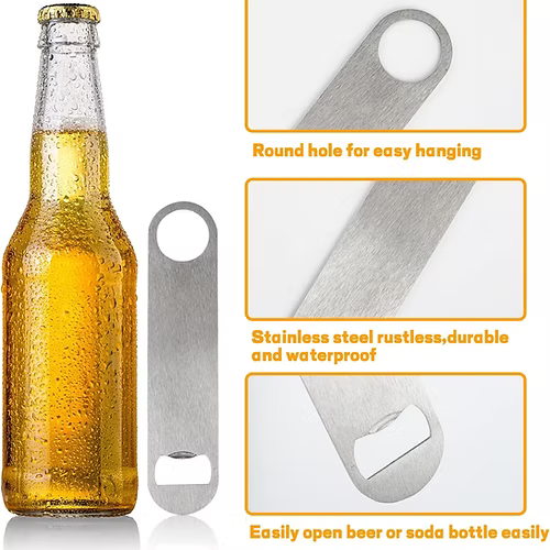 Customizable Stainless Steel Bottle Opener