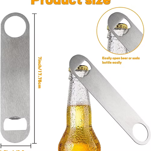 Customizable Stainless Steel Bottle Opener
