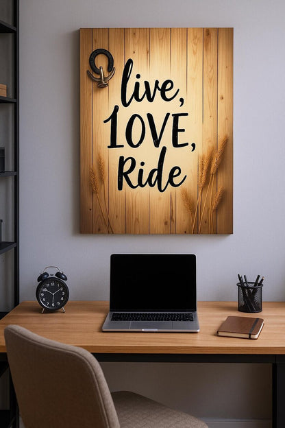 Live Love Ride Poster Digital File Ready to Print High Definition PDF PNG File Format