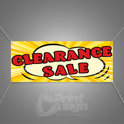 Clearance SALE - Vinyl Banner