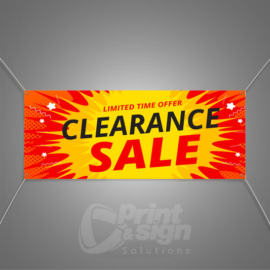 Clearance SALE - Vinyl Banner