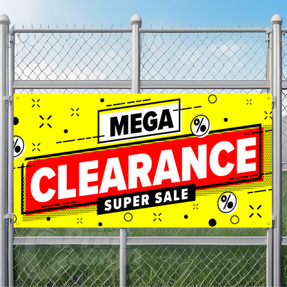 MEGA CLEARANCE SUPER SALE - Vinyl Banner