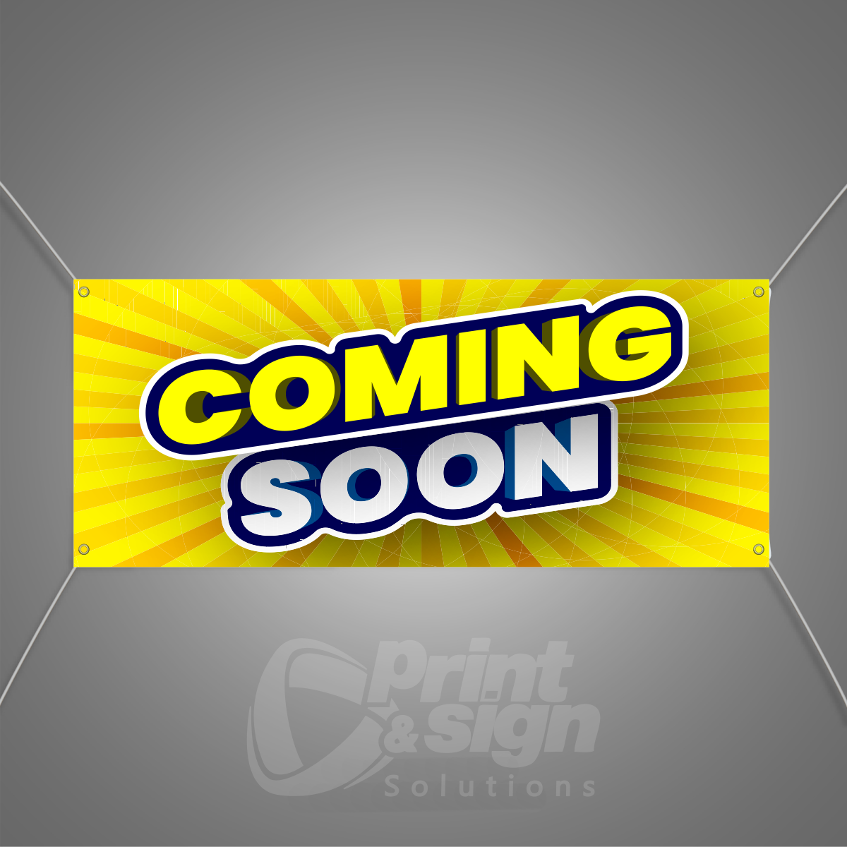 Coming Soon Rider Sign COMING SOON - Vinyl Banner – Print & Sign