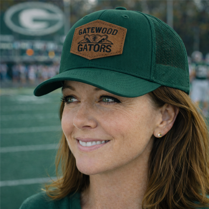 GATEWOOD GATORS RICHARDSON 112 TRUCKER HAT SNAPBACK WITH LEATHER PATCH