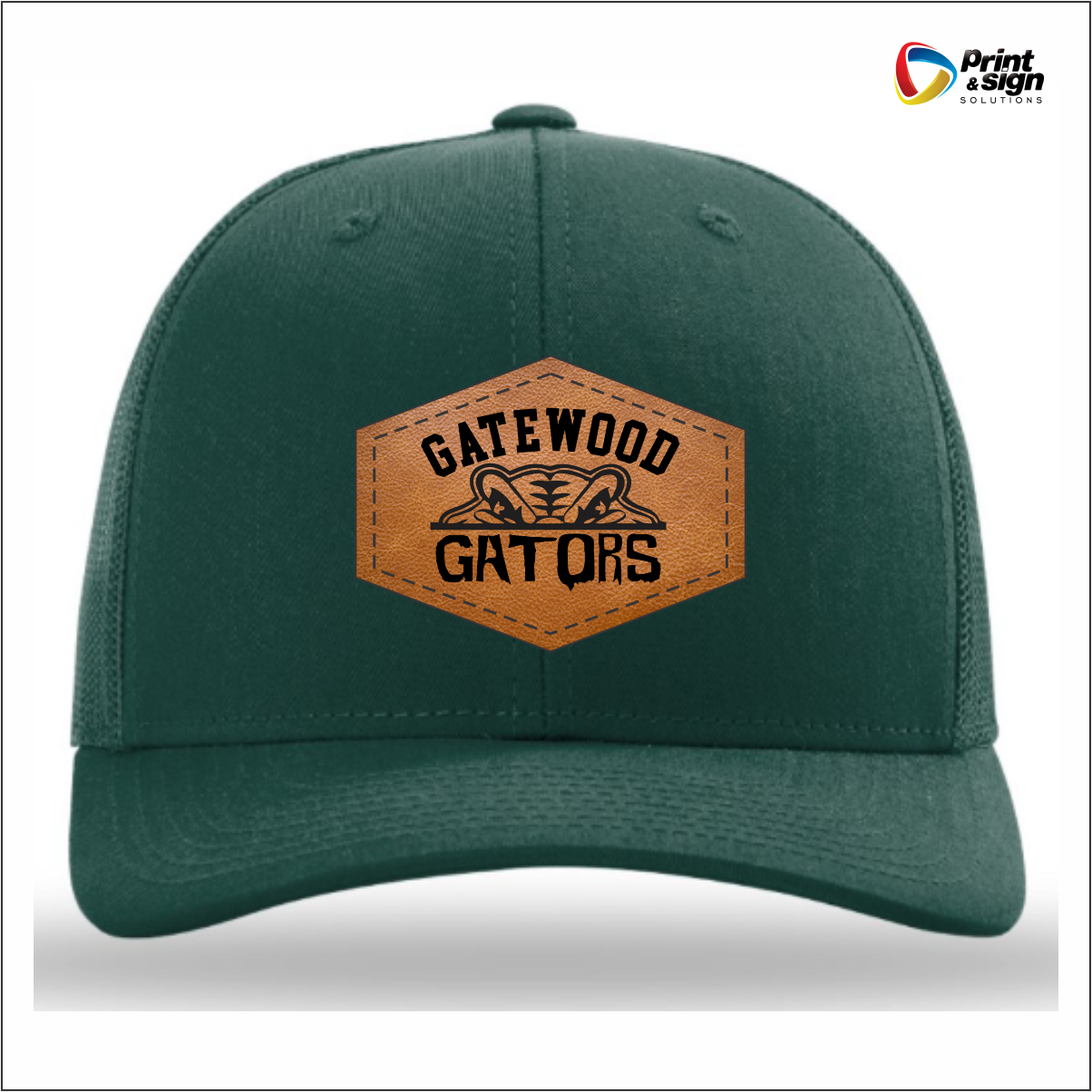 GATEWOOD GATORS RICHARDSON 112 TRUCKER HAT SNAPBACK WITH LEATHER PATCH