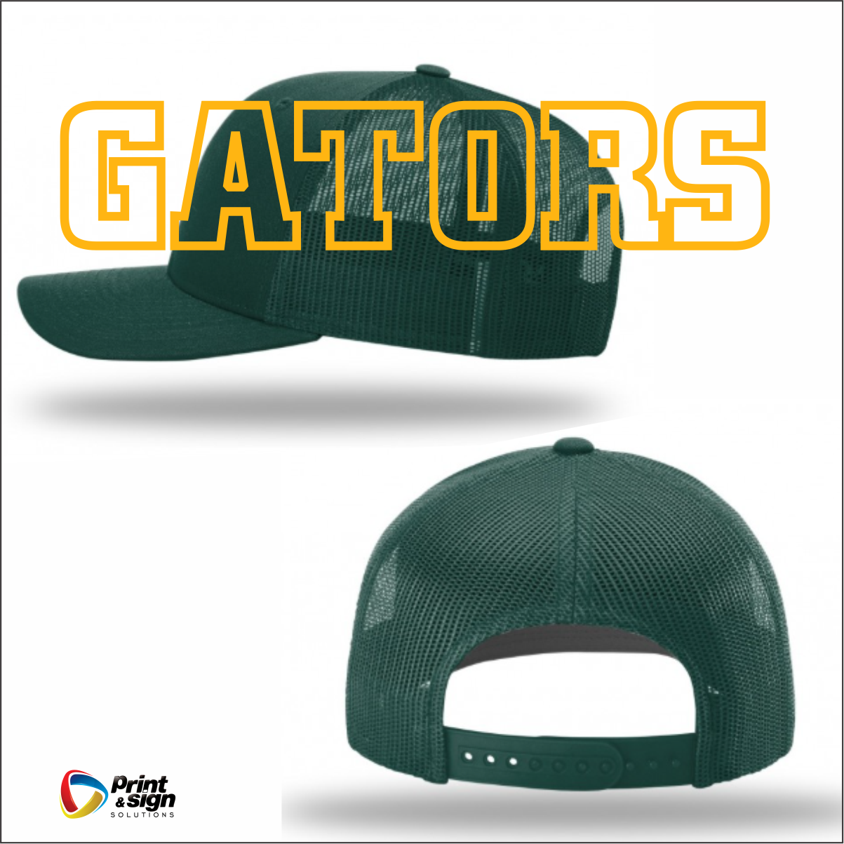 GATEWOOD SCHOOLS RICHARDSON 112 TRUCKER HAT SNAPBACK WITH LEATHER PATCH