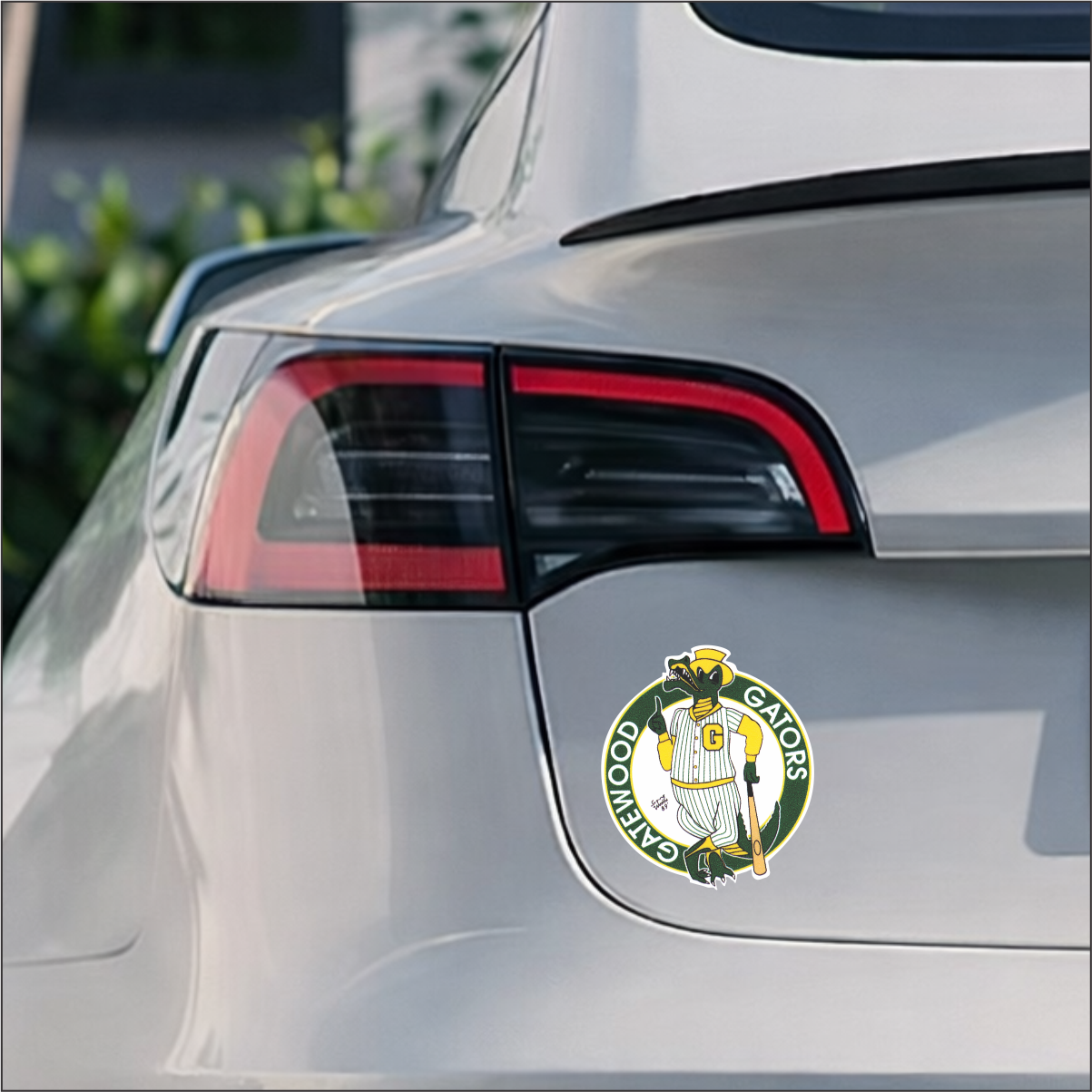 Gatewood Gator | Vinyl Decal Water Proof | 5"x5.75" | UV Laminated