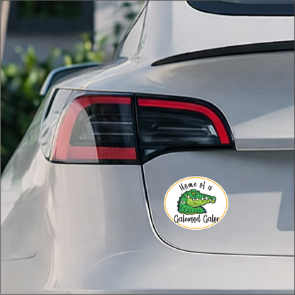 Home of a Gatewood Gator | Vinyl Decal Water Proof | 5"x4.125" | UV Laminated