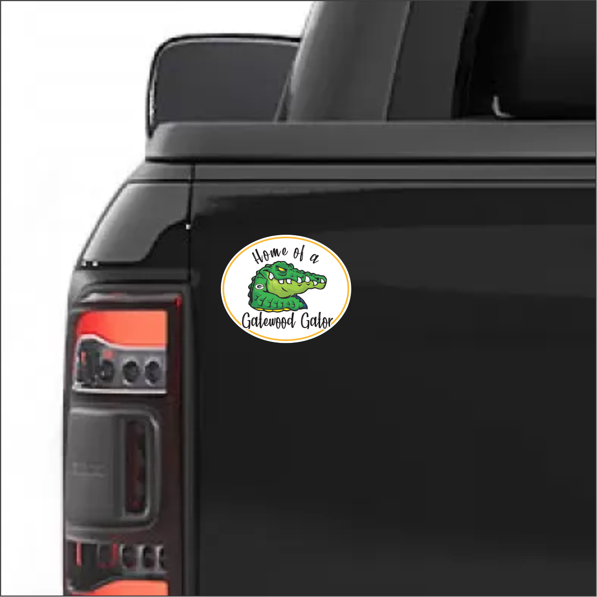 Home of a Gatewood Gator | Vinyl Decal Water Proof | 5"x4.125" | UV Laminated