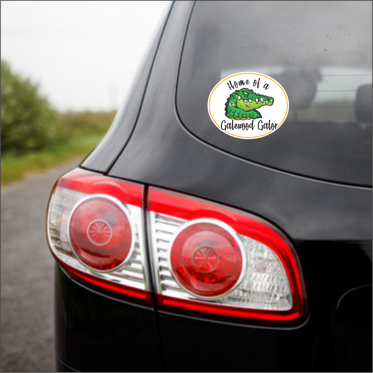 Home of a Gatewood Gator | Vinyl Decal Water Proof | 5"x4.125" | UV Laminated
