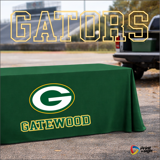 Gatewood 6ft 4-sided Table Throw | Go Gators