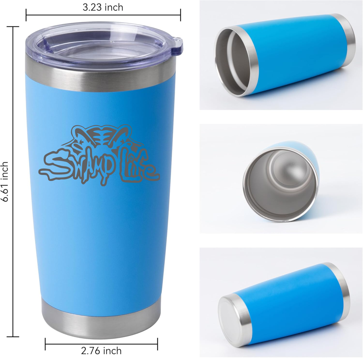 Gatewood Schools Swamp Life Laser Engraved Insulated 20oz Tumbler