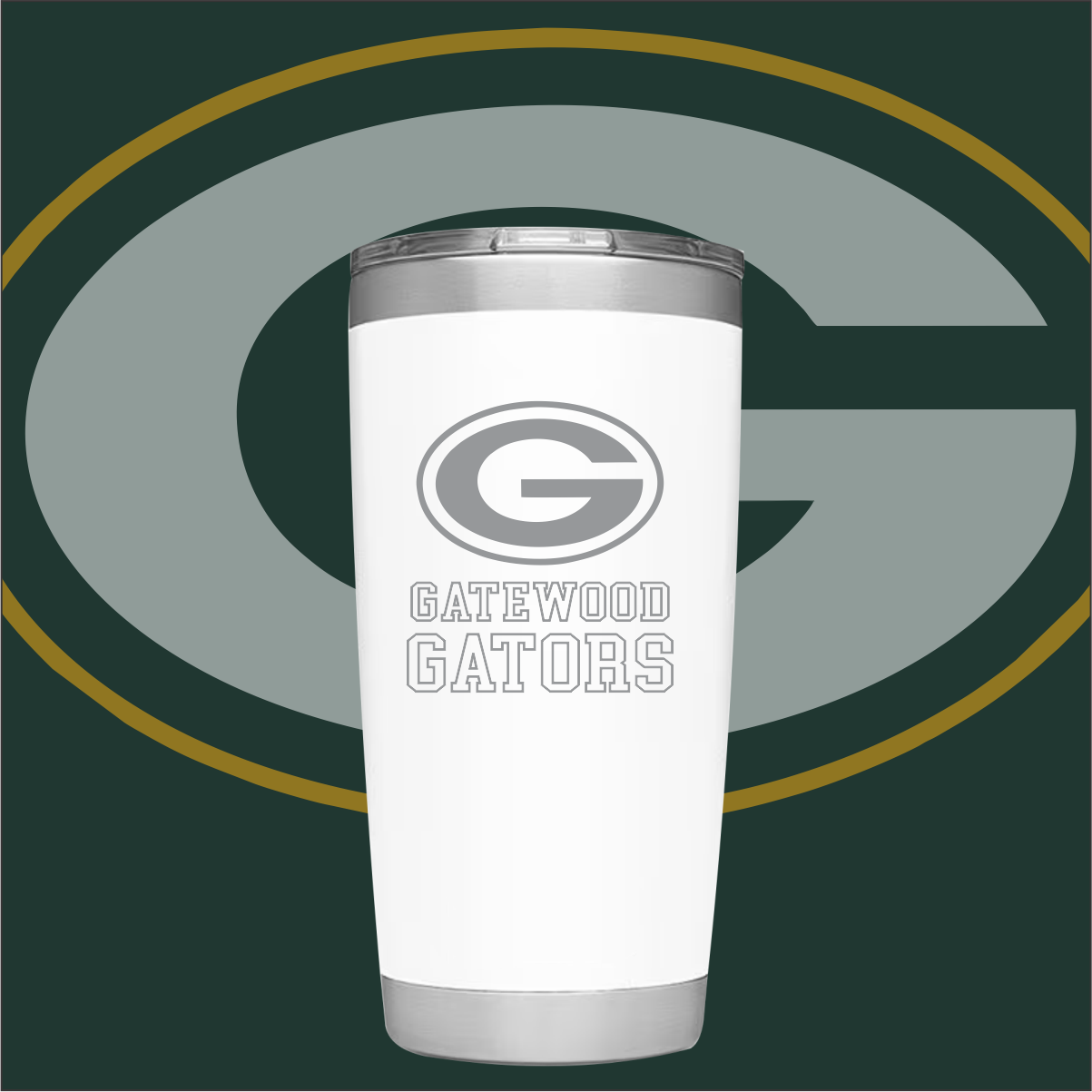 Gatewood Schools Gators Laser Engraved Insulated 20oz Tumbler