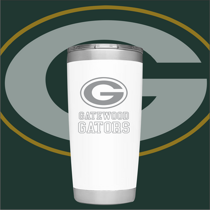 Gatewood Schools Gators Laser Engraved Insulated 20oz Tumbler