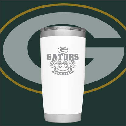 Gatewood Schools Swim Team Laser Engraved Insulated 20oz Tumbler