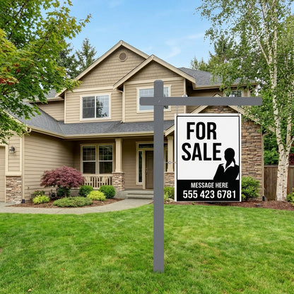 Aluminum Real Estate Post - 2pc Post
