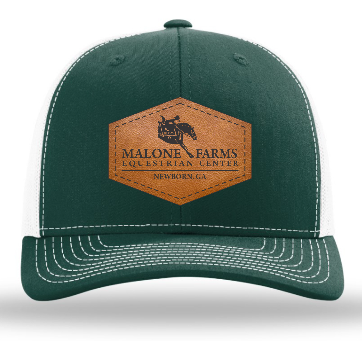 MALONE FARMS RICHARDSON 112 TRUCKER HAT SNAPBACK WITH LEATHER PATCH