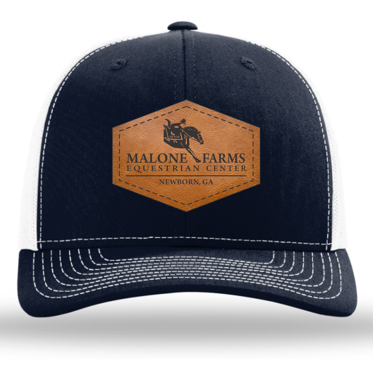 MALONE FARMS RICHARDSON 112 TRUCKER HAT SNAPBACK WITH LEATHER PATCH