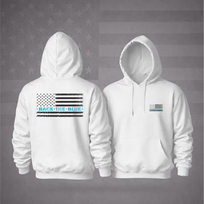 Back The Blue Patriotic Hooded Sweatshirt Patriotic Hoodie