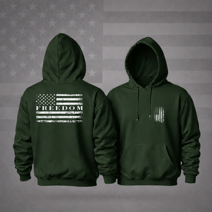Freedom Patriotic Hooded Sweatshirt Patriotic Hoodie