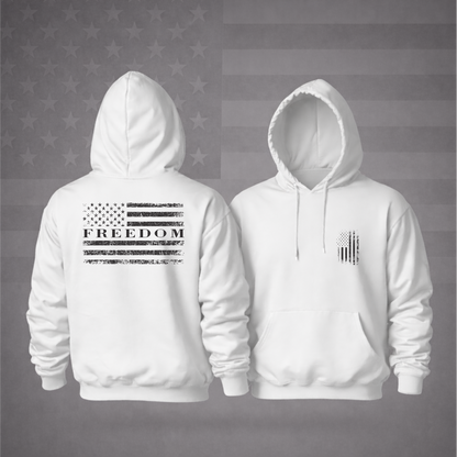 Freedom Patriotic Hooded Sweatshirt Patriotic Hoodie