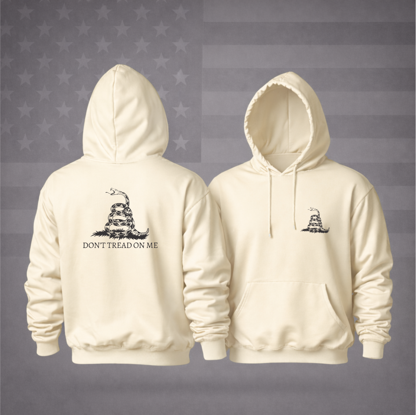 Don't Tread On Me Patriotic Hooded Sweatshirt Hoodie