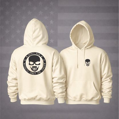 AMERICAN ARMY SNIPER Hooded Sweatshirt – “DON’T RUN, YOU’LL ONLY DIE TIRED” Patriotic Hoodie