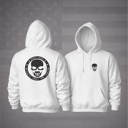 AMERICAN ARMY SNIPER Hooded Sweatshirt – “DON’T RUN, YOU’LL ONLY DIE TIRED” Patriotic Hoodie