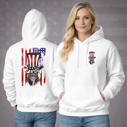 4th of July Uncle Sam Patriotic Hooded Sweatshirt – Freedom, Style & Premium Comfort Hoodie