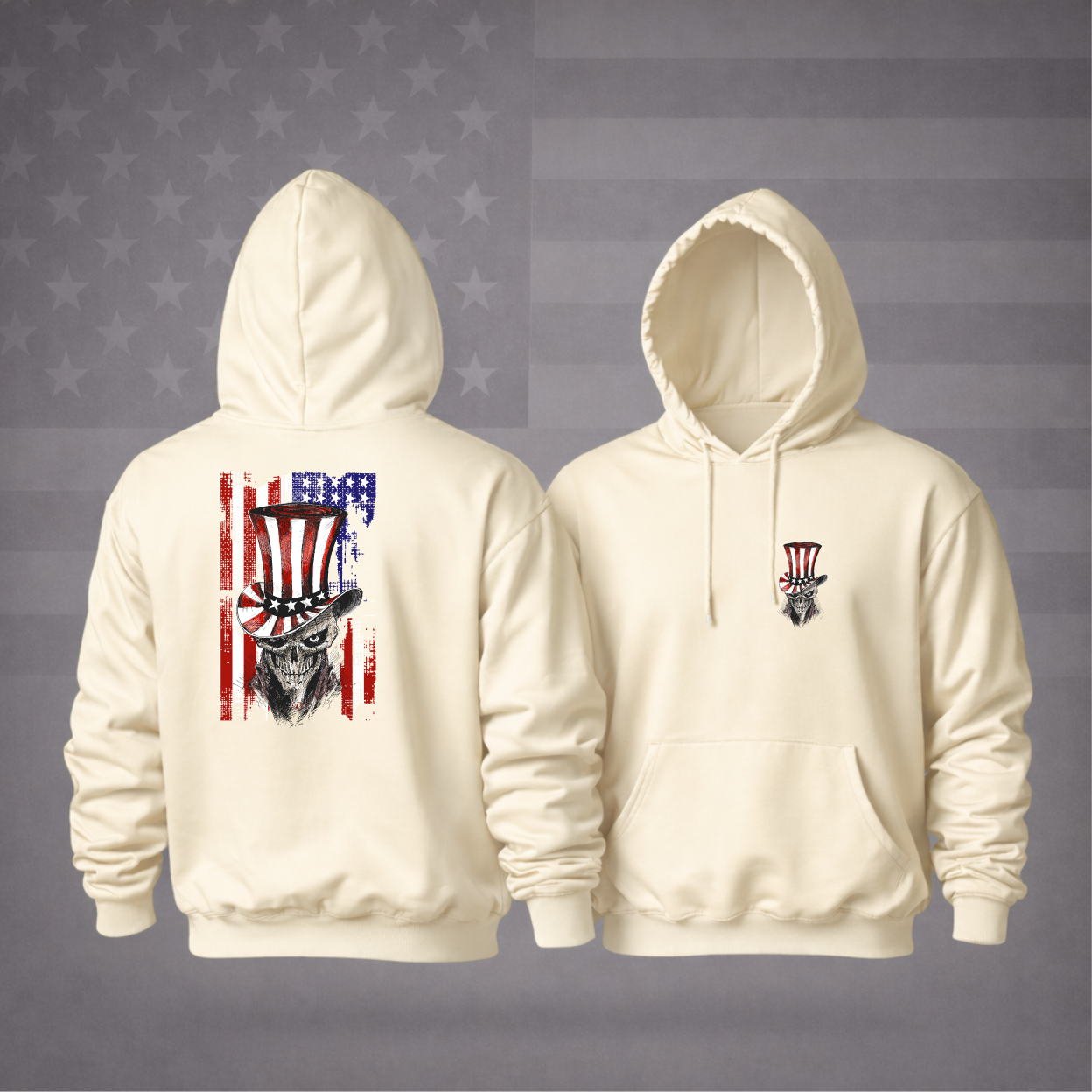 4th of July Uncle Sam Patriotic Hooded Sweatshirt – Freedom, Style & Premium Comfort Hoodie