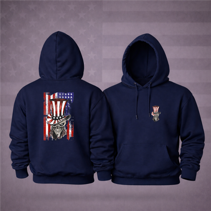 4th of July Uncle Sam Patriotic Hooded Sweatshirt – Freedom, Style & Premium Comfort Hoodie