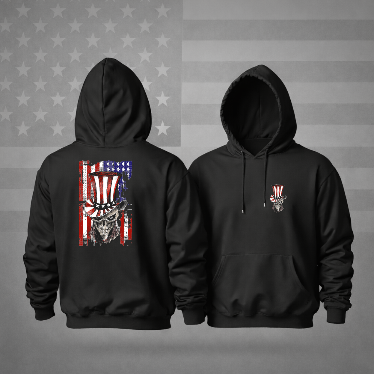 4th of July Uncle Sam Patriotic Hooded Sweatshirt – Freedom, Style & Premium Comfort Hoodie