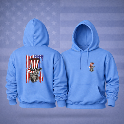 4th of July Uncle Sam Patriotic Hooded Sweatshirt – Freedom, Style & Premium Comfort Hoodie