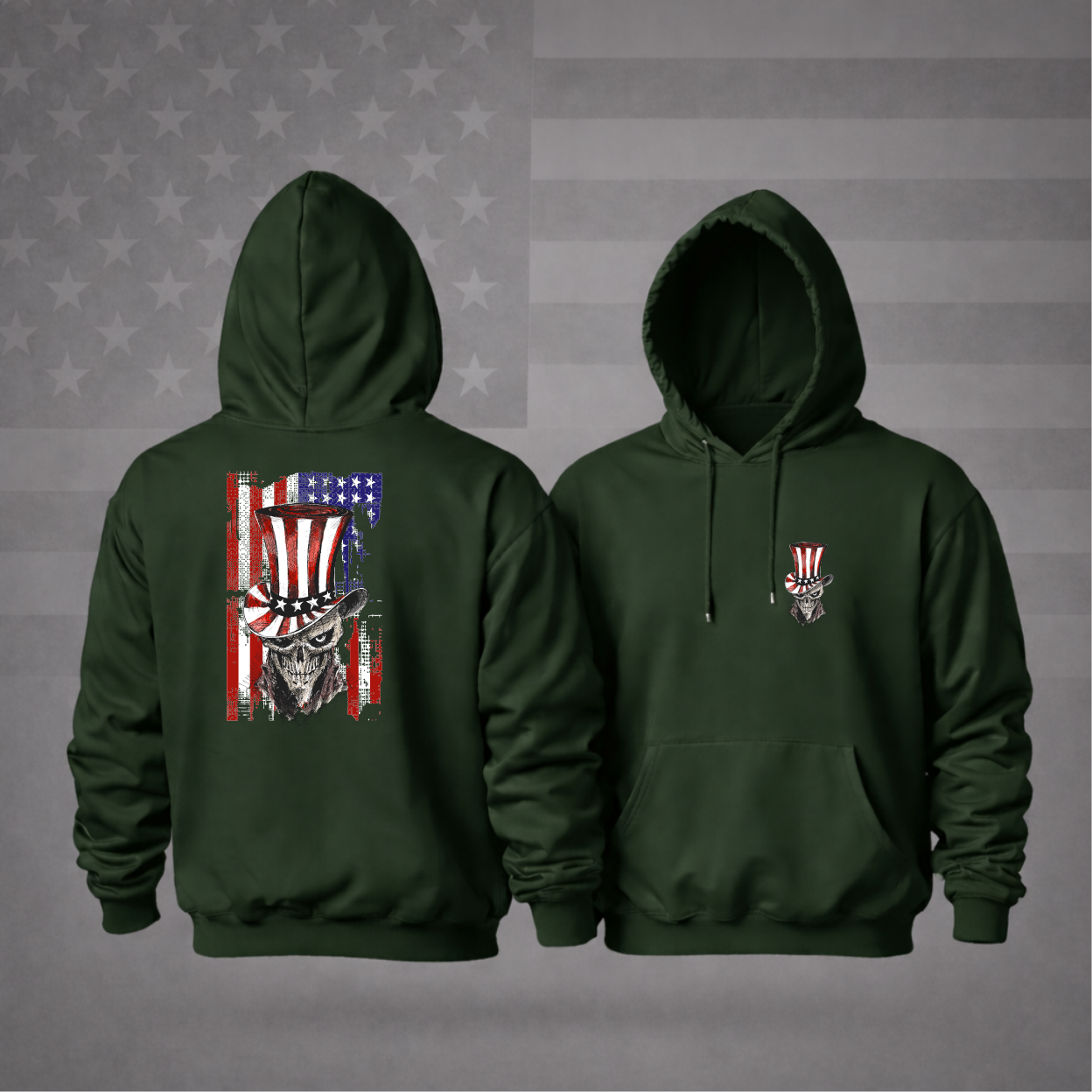 4th of July Uncle Sam Patriotic Hooded Sweatshirt – Freedom, Style & Premium Comfort Hoodie