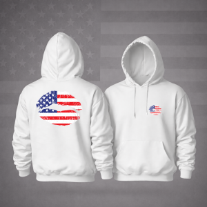 American Flag Lips Patriotic Hooded Sweatshirt – Bold Style, Freedom & Premium Comfort Hoodie