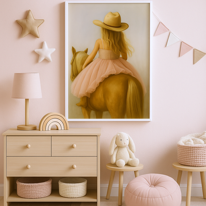 Cowgirl baby Digital File Ready to Print High Definition PDF PNG File Format