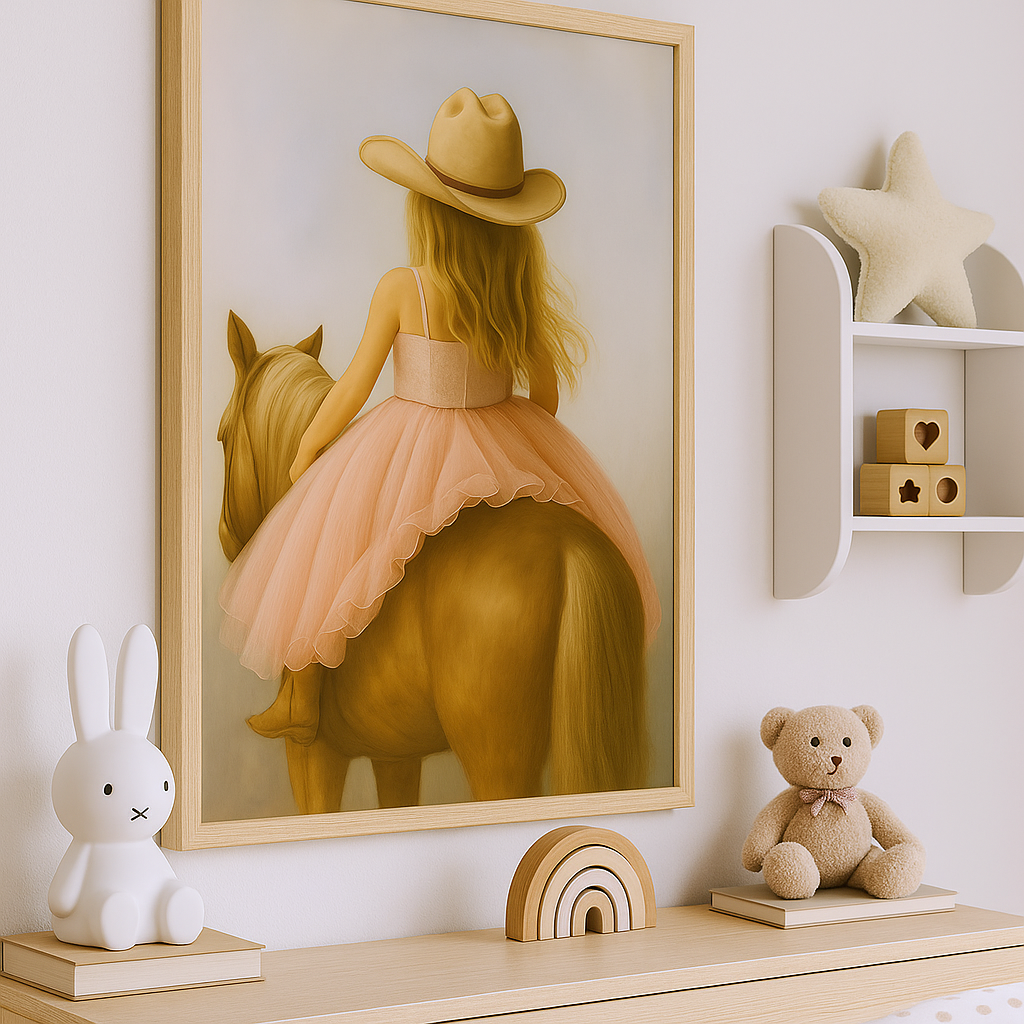 Cowgirl baby Digital File Ready to Print High Definition PDF PNG File Format